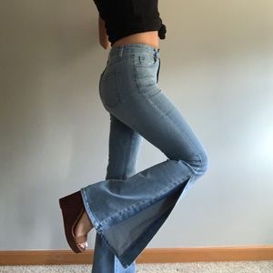 F21 High Rise Flare Jeans
